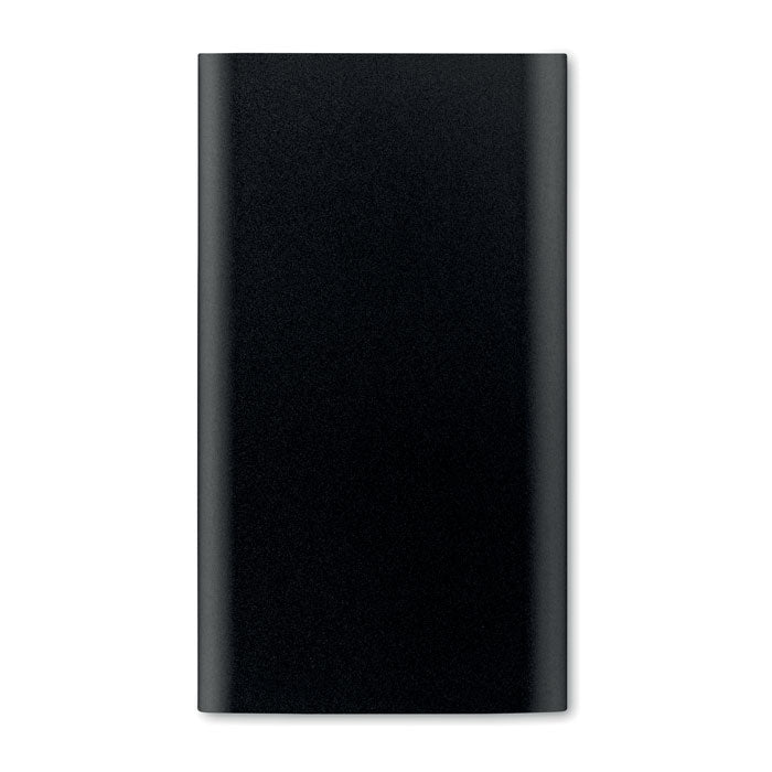 Promotivna prijenosna baterija tip C 4.000mAh, crne boje, za tisak loga | Poslovni pokloni