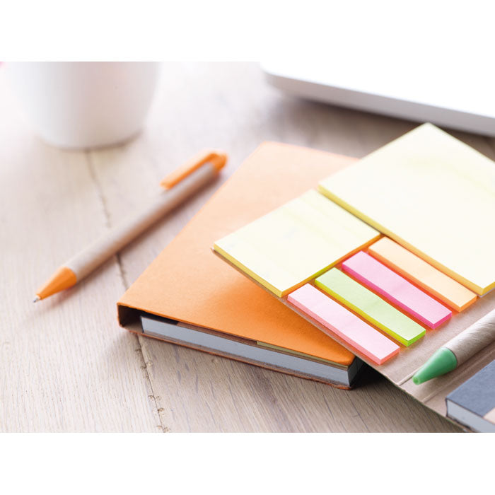 Notes A6 od recikliranog kartona narančaste boje | Poslovni pokloni