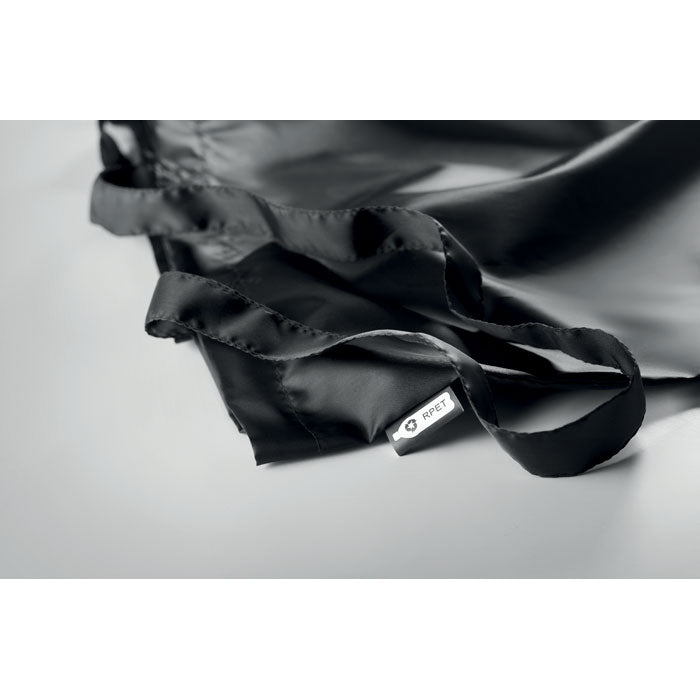 Promo vrećica za kupovinu od recikliranih PET boca, crne boje | Poslovni pokloni i promotivni proizvodi s tiskom loga