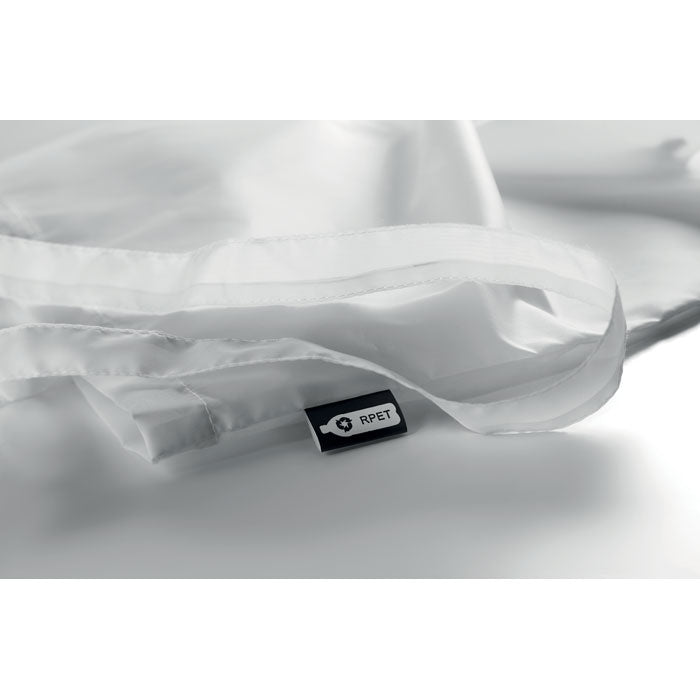 Promo vrećica za kupovinu od recikliranih PET boca, bijele boje, s tiskom loga | Poslovni pokloni