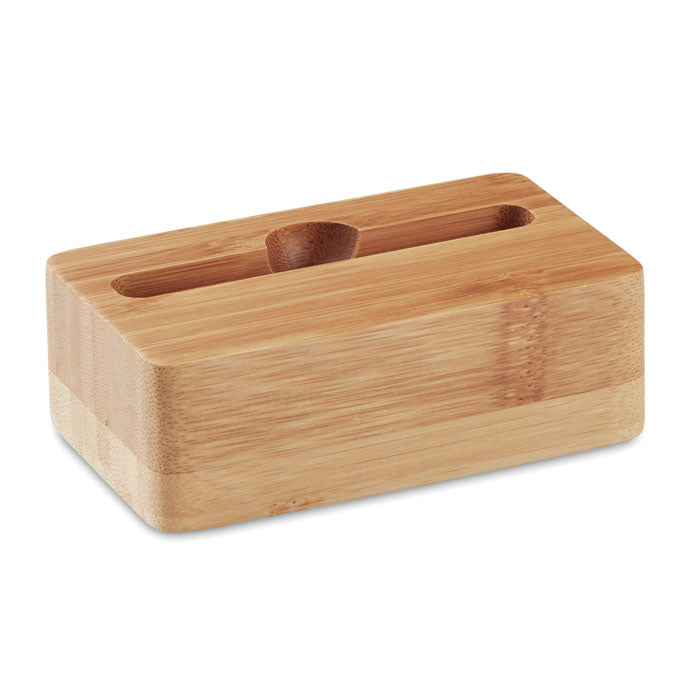 Promotivni stalak za mobitel i pojačivač zvuka od bambusa | Poslovni pokloni