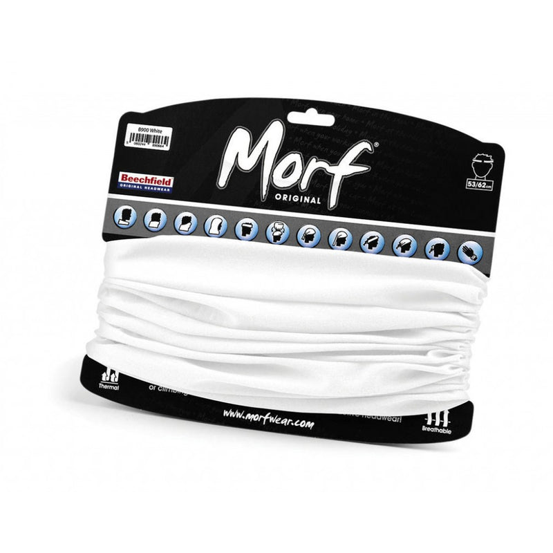 Promotivni višenamjenski šal buff Morf™ Original, bijele boje | Poslovni pokloni