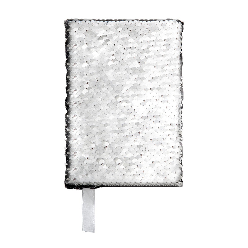 Promotivni notes B6 sa sjajnim ljuskicama, crne boje | Poslovni pokloni