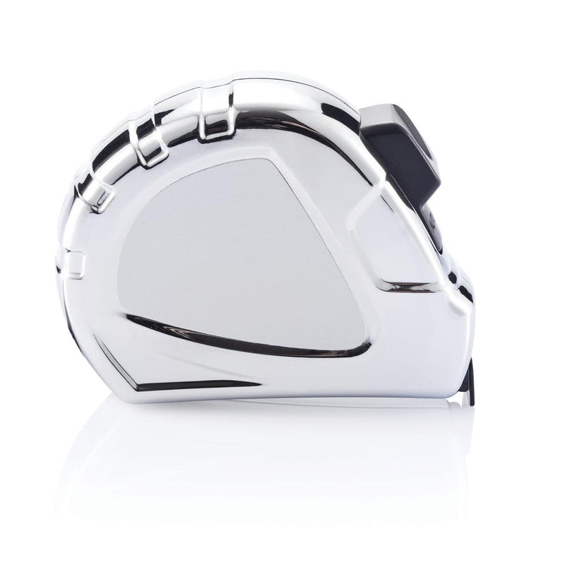 Promotivni ECII metar s automatskim zaustavljanjem  5m/19mm srebrne boje za tisak logotipa | Poslovni pokloni | Promo pokloni