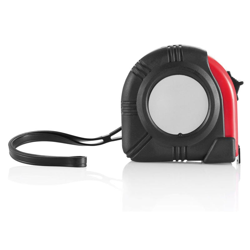 Promotivni metar / mjerna traka Riga 5m/19mm crvene boje za tisak logotipa | Poslovni pokloni | Promo pokloni