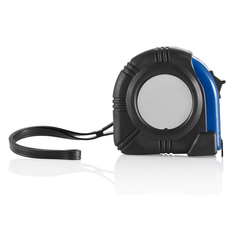 Promotivni metar / mjerna traka Riga 5m/19mm plave boje za tisak logotipa | Poslovni pokloni | Promo pokloni