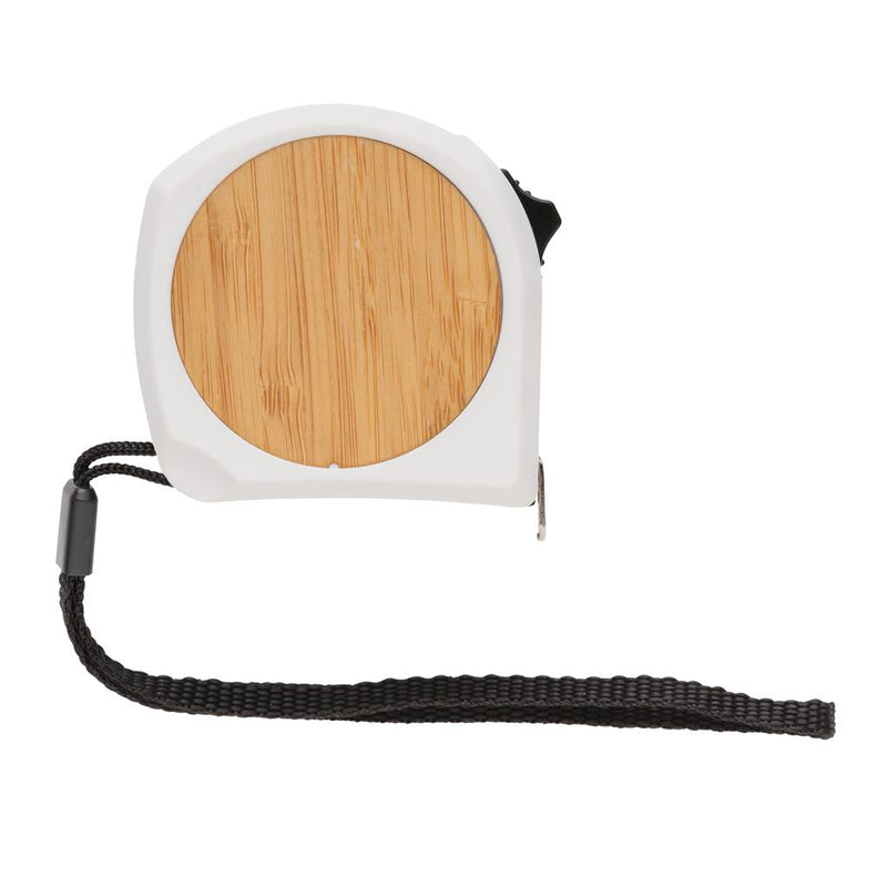 Promotivni metar od bambusa 5m/19 bijele boje | Poslovni pokloni | Promo pokloni | Promidžbeni pokloni