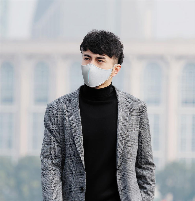 Reklamna dizajnerska zaštitna maska za lice s filterima, sive boje