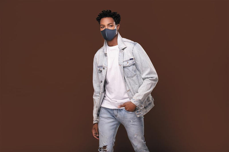 Promotivna dizajnerska zaštitna maska za lice s filterima, plave boje, za tisak loga