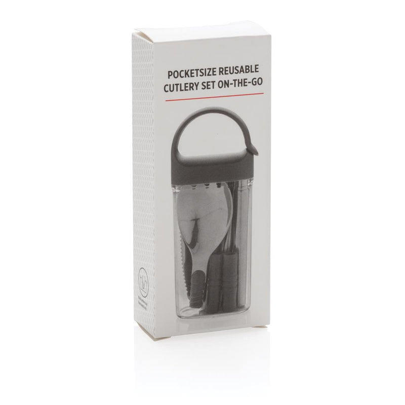 Promotivni džepni pribor za jelo za višekratnu uporabu u poklon kutiji | Poslovni pokloni | Promo pokloni