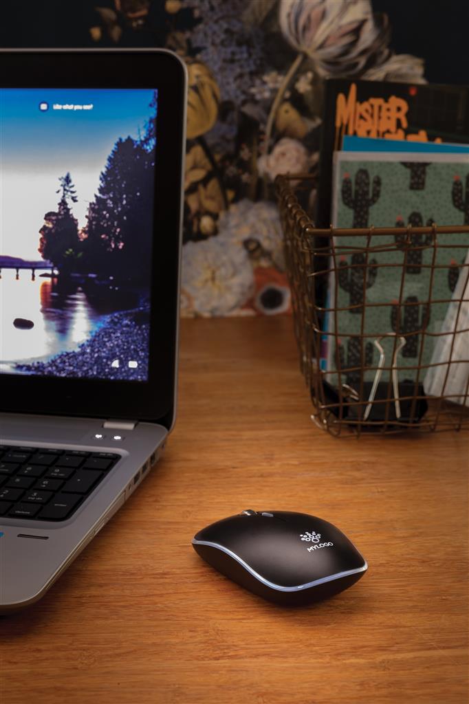 Promotivni bežični miš sa svjetlećim logotipom | Poslovni pokloni i promotivni proizvodi za tisak loga