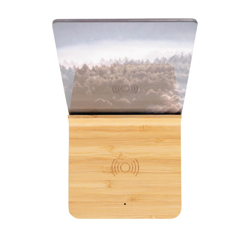 Reklamni 5W bežični punjač od bambusa s okvirom za slike | Poslovni pokloni | Promo pokloni