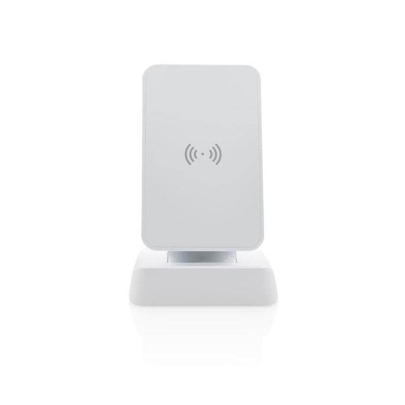 Promotivni stalak za mobitel s wireless brzim punjačem bijele boje | Poslovni pokloni | Promo pokloni