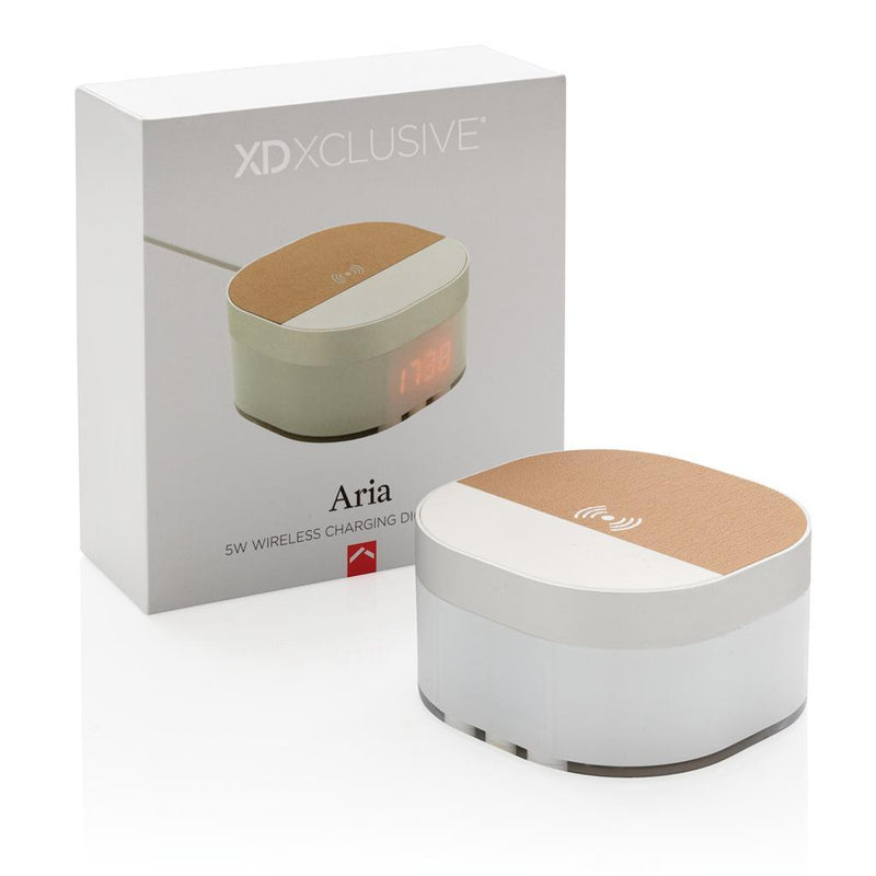 Promotivni 5W bežićni punjač i digitalni sat u poklon kuitji | Poslovni pokloni