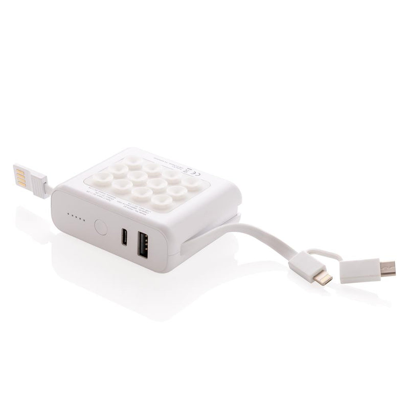 Prijenosna baterija s integriranim kabelom i bežičnim punjenjem, 5.000mAh