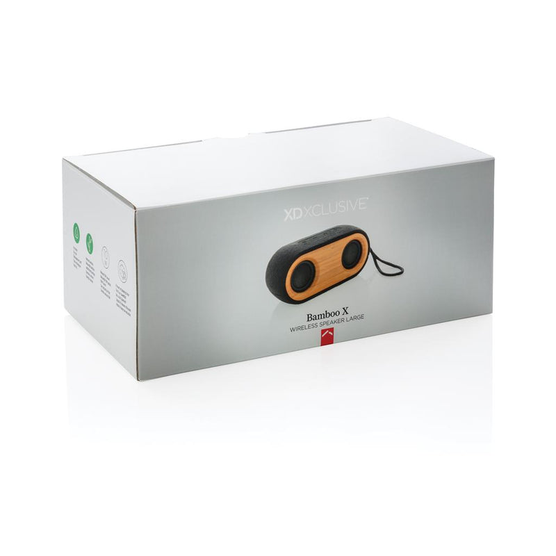 Promotivni dvostruki X zvučnik od bambusa u poklon kutiji | Poslovni pokloni | Reklamni pokloni