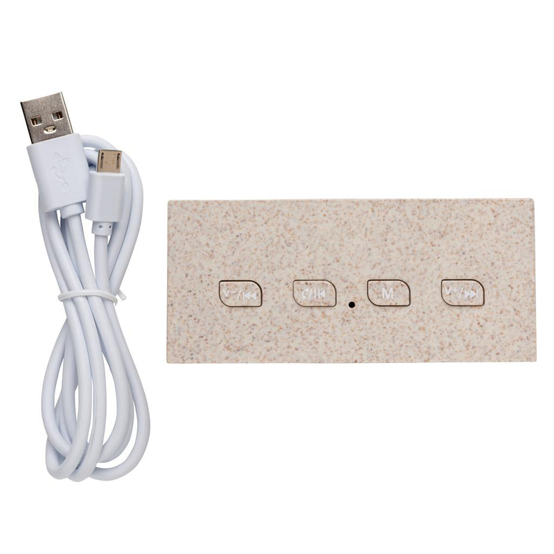 Promotivni 3W mini zvučnik od pšenične slame | Poslovni pokloni