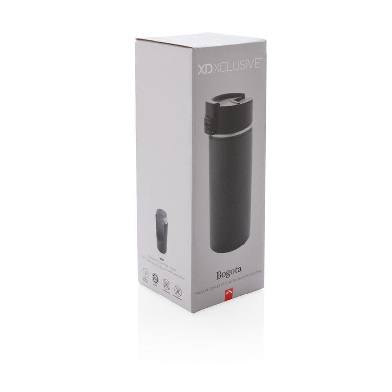 Promotivna šalica za kavu s keramičkim premazom crna u poklon kutiji | Poslovni pokloni  | Promo pokloni