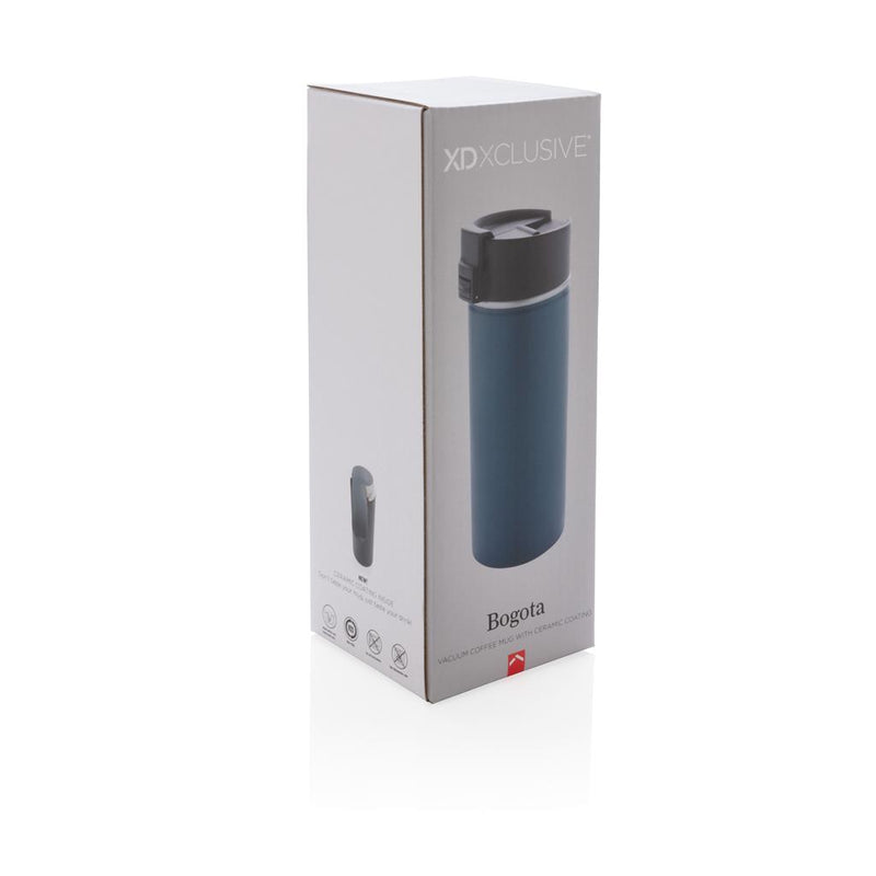 Promotivna šalica za kavu s keramičkim premazom plava u poklon kutiji | Poslovni pokloni