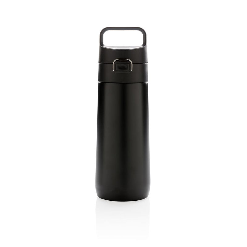 Reklamna vakuumska termos boca sa zaključavanjem, crne boje | Poslovni pokloni