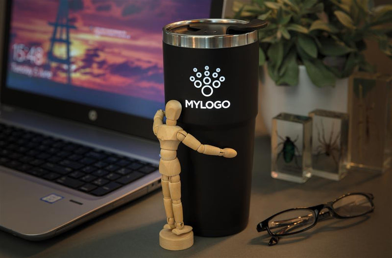 Promidžbena termo šalica sa svjetlećim logom, 450 ml | Promo pokloni
