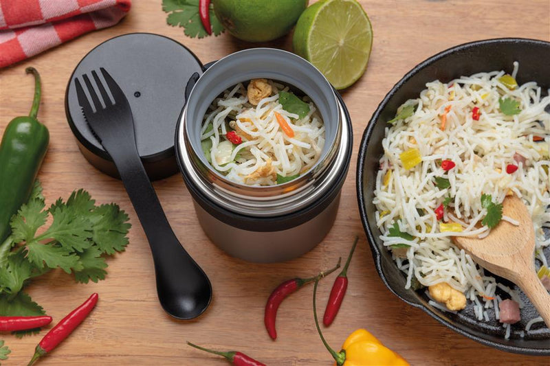 Promotivna posuda za hranu s keramičkim premazom i priborom za jelo | Poslovni pokloni i promo artikli za tisak logotipa