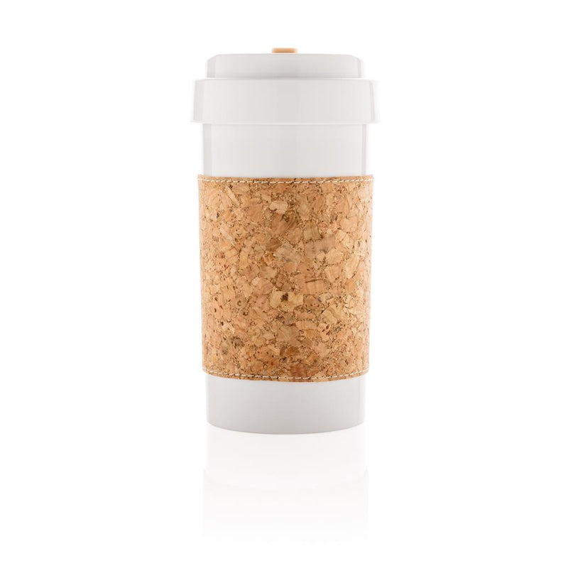 Reklamna eko šalica od PLA materijala sa navlakom od pluta, 400ml | Poslovni pokloni