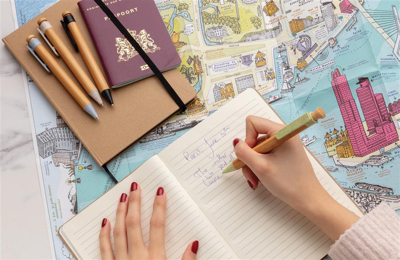 Promotivna eko kemijska olovka od bambusa s klipsom od pšenične slame, za tisak loga