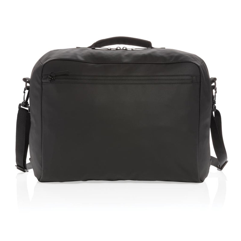 Reklamna crna moderna 15,6" laptop torba | Poslovni pokloni