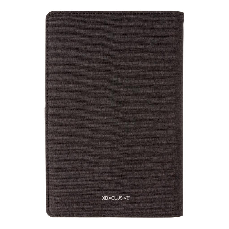 Reklamni 5W RPET notes s bežičnim punjačem crne boje | Poslovni pokloni | Promo pokloni | Promidžbeni pokloni