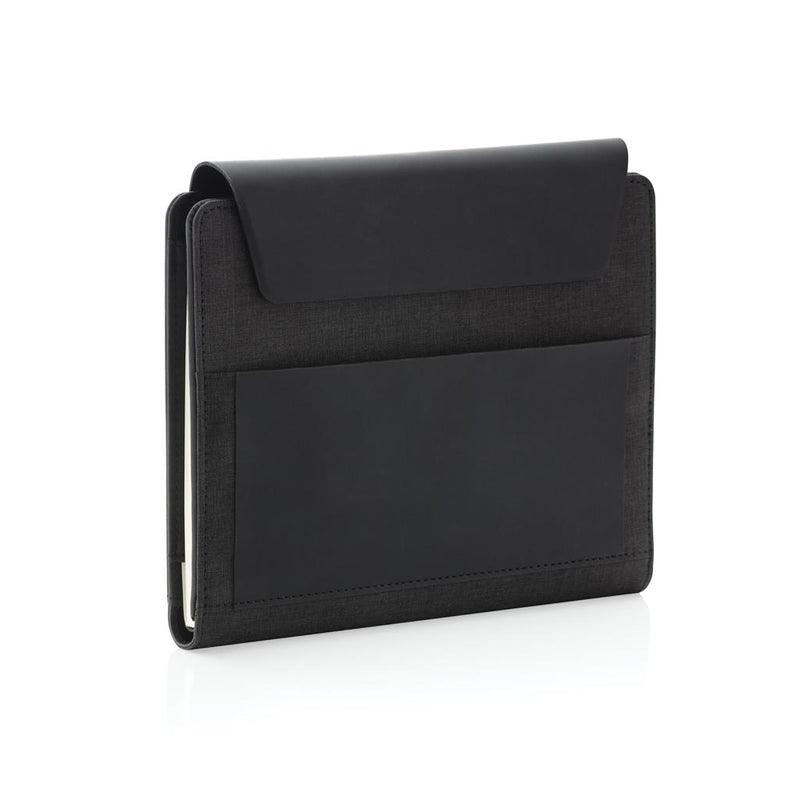 A5 poslovna mapa s bežičnim punjačem i prijenosnom baterijom | Promo pokloni | Reklamni pokloni