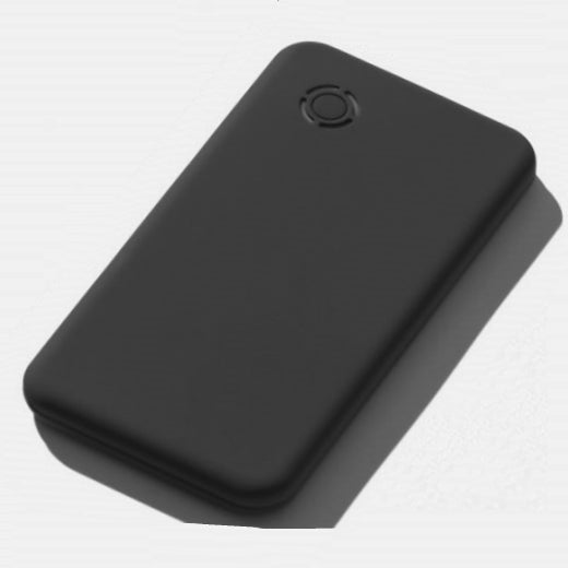 Reklamni poklon set USB auto punjač i prijenosna baterija, 4000mAh, crne boje | Poslovni pokloni